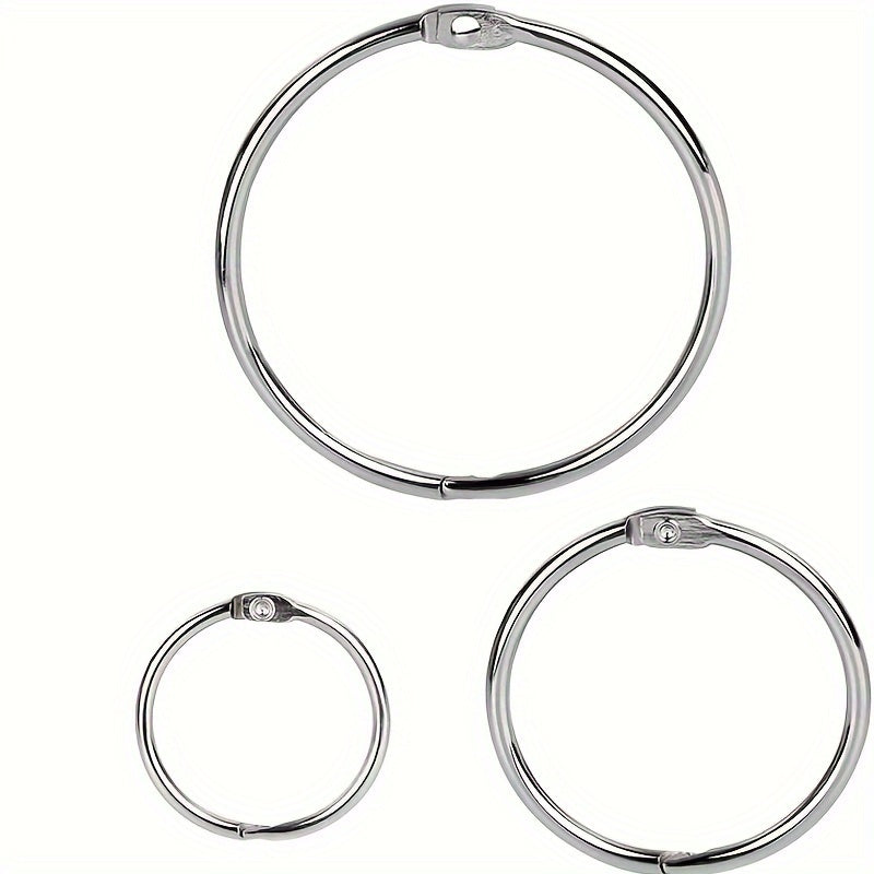 30pcs Assorted Sizes Binder Rings - 15 x 2.54cm, 10 x 3.81cm, 5 x 5.08cm
