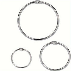 30pcs Assorted Sizes Binder Rings - 15 x 2.54cm, 10 x 3.81cm, 5 x 5.08cm