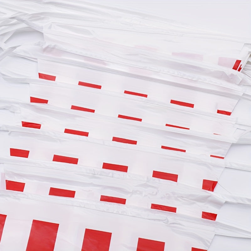Carnival Circus Bunting Banner Red Striped Pennant Birthday Party Decor