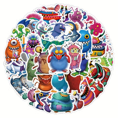 50pcs Monster Collection Cartoon Stickers Waterproof Vinyl Stickers