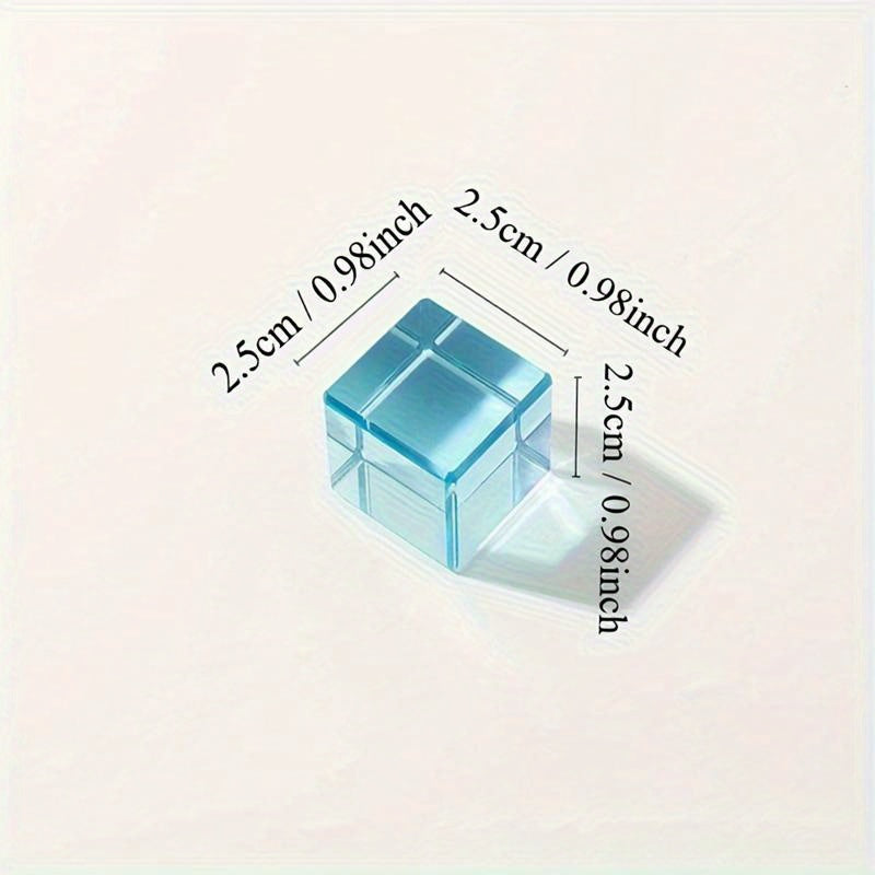 Acrylic Transparent Building Blocks Cube Rainbow Puzzle Toy