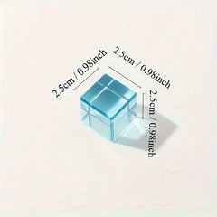 Acrylic Transparent Building Blocks Cube Rainbow Puzzle Toy