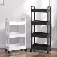 4-Tier Movable Storage Rack Snack Storage Organizer