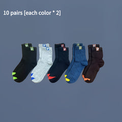 10 Pairs All Season Deodorant Sweat Absorbing Crew Socks
