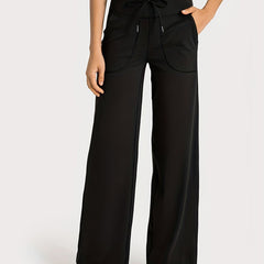 Wide Leg Causa Sports Pants Elastic Waist Casual Fitness Pants