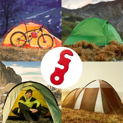 Aluminum Alloy Tent Canopy Pull Rope Buckle Three eye Open Rope Buckle