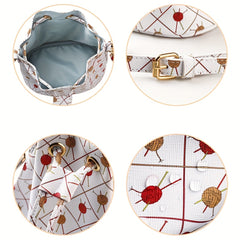 Adjustable Travel Knitting Yarn Storage Bag