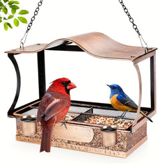 Metal Window Bird Feeder Shockproof Hanging 5.08 cm 1 Detachable Bird Feeders