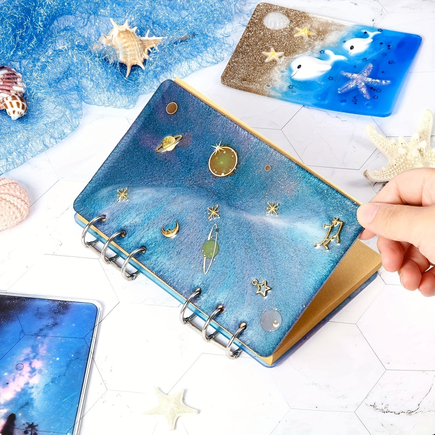 A5 A6 A7 Notebook Cover Resin Mold DIY Silicone Mold