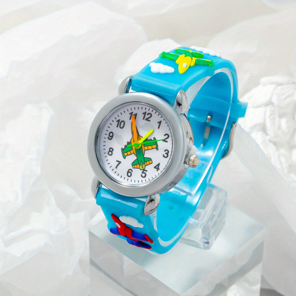 Teen Airplane Print Quartz Watch For Daily Life