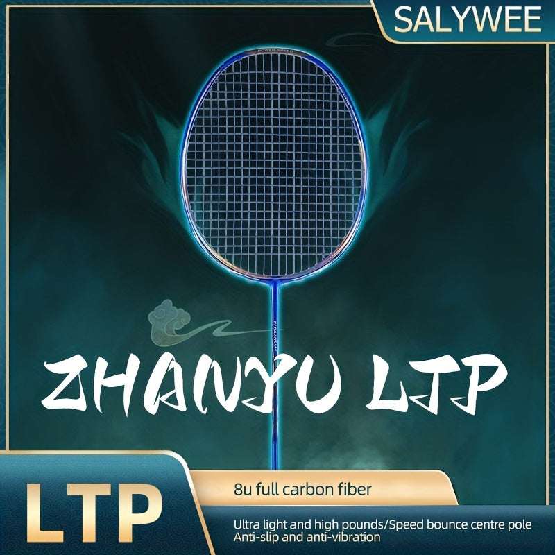 Light Badminton Racket 8U 63g 100 26 32lbs Carbon Fiber SY LTP