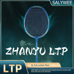 Light Badminton Racket 8U 63g 100 26 32lbs Carbon Fiber SY LTP