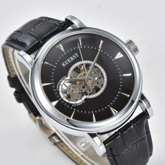 KUERST Teenager Watch Automatic Mechanical Hollow Waterproof Watch