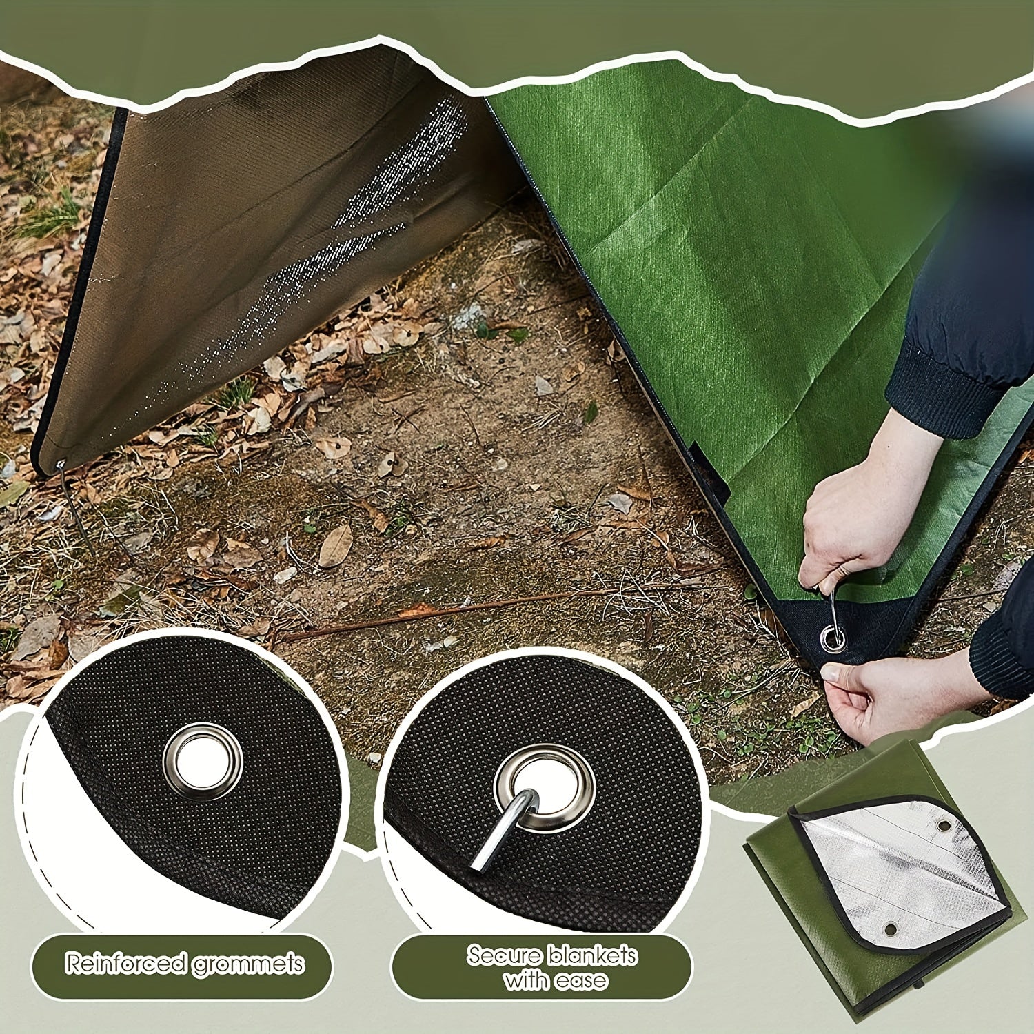 Heavy Duty Solar Emergency Survival Blanket Reflective Space Thermal Insulated