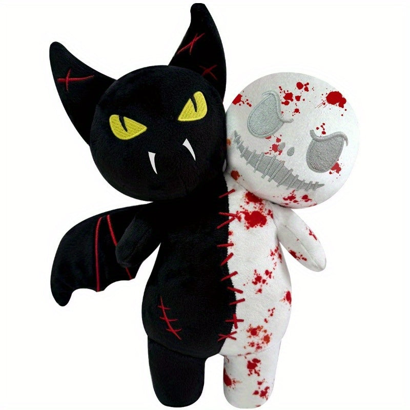 Spooky Halloween Double Headed Bat Plush Toy