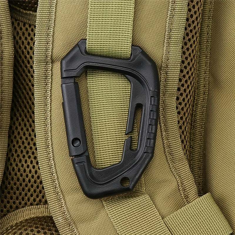 D-Shaped Carabiner Keyring for Backpacking