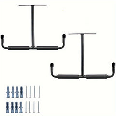 Metal Garage Storage Hook Rack Ceiling Installation Heavy Duty