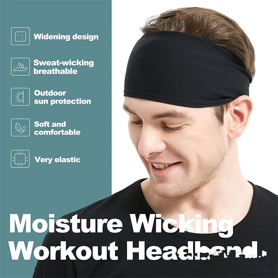 Stretchable Yoga Headband for Men & Women Sweat Absorbent Running Band