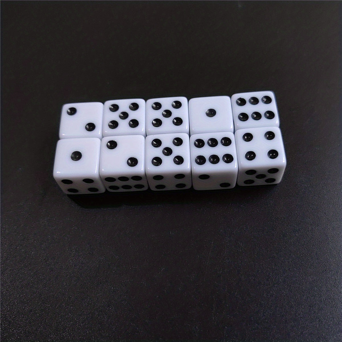 10 Standard Six-Sided Dice Set for Table Games