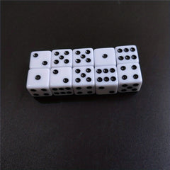 10 Standard Six-Sided Dice Set for Table Games