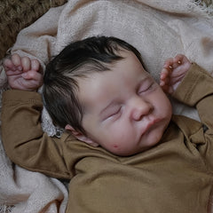 19inch Reborn Baby Doll Lifelike Soft Touch Hand Painted Sleeping Baby Art Doll
