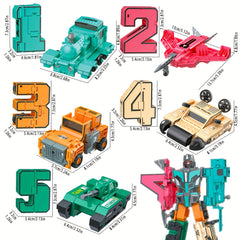 Number Transformation Puzzles 0-9 DIY Kit