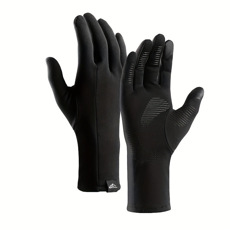 Warm Fleece Thermal Gloves for Outdoor Activities and Winter Sports