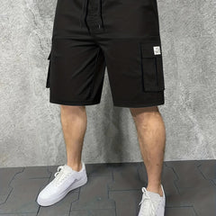 Men's Drawstring Cargo Shorts for Summer