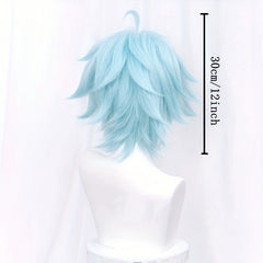 Short Light Synthetic Cosplay Wig for Halloween Party