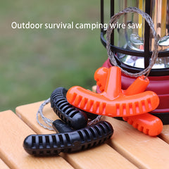 3PC Portable Manual Wire Saw Chain Rope Wildlife Survival Bracelet