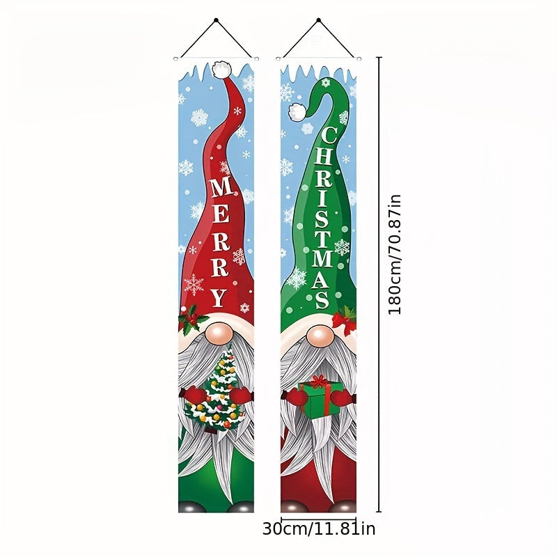 Christmas Porch Couplet Banner Decoration Welcome Banner