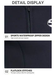 Men's 3mm Neoprene Wetsuit Top Cold Proof Jacket