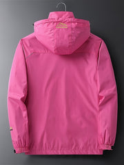 Waterproof Hooded Jacket Full Zipper Climbing Coat