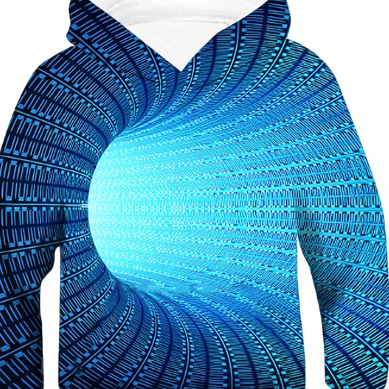 Boy's 3D Vision Illusion Print Hoodie Casual Hooded Sweatshirt