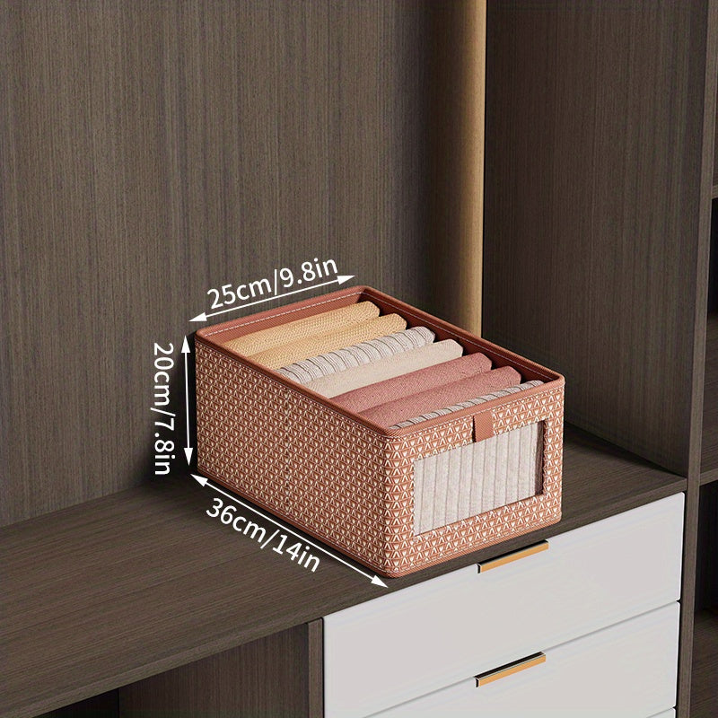 Foldable Clear View Storage Box for Shirts Sweaters