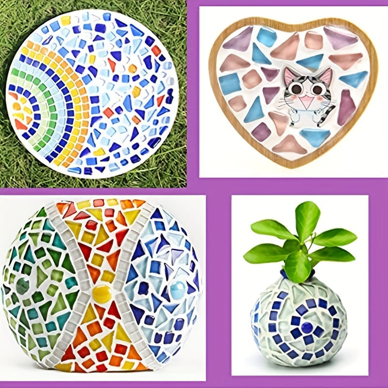 500g Mixed Irregular Crystal Mosaic Tiles DIY Craft Kid's Home Decor