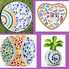 500g Mixed Irregular Crystal Mosaic Tiles DIY Craft Kid's Home Decor
