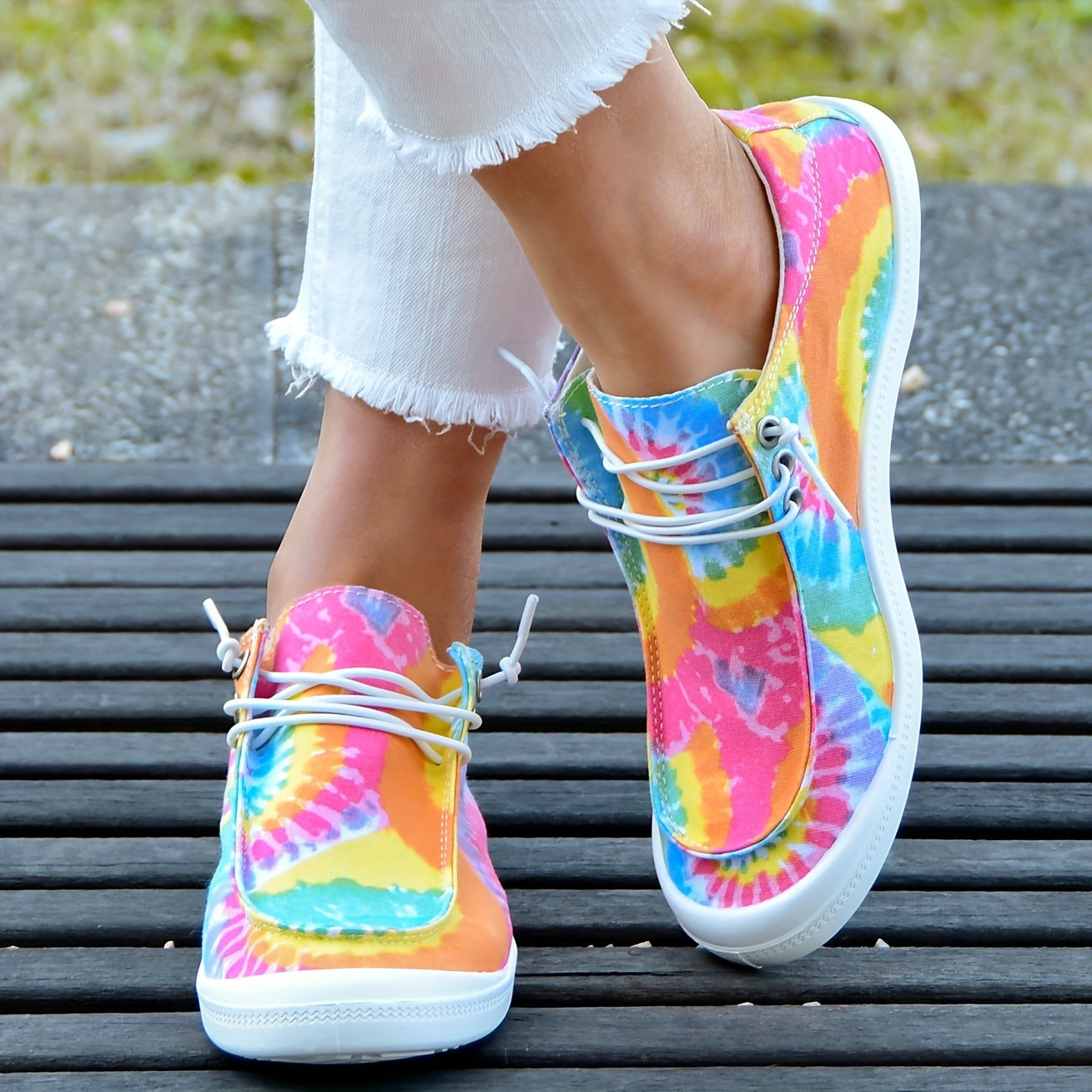 Women's Colorful Boat Shoes Lightweight Running Sneakers