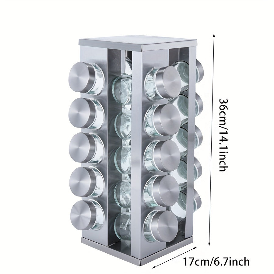 Rotating Spice Rack Organizer for Easy Seasoning Access