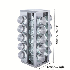 Rotating Spice Rack Organizer for Easy Seasoning Access