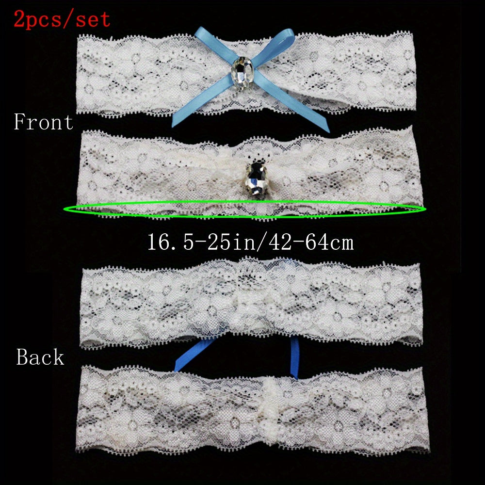 Bridal Bowknot Leg Wrap Elastic Garter Thigh Jewelry Wedding Accessories