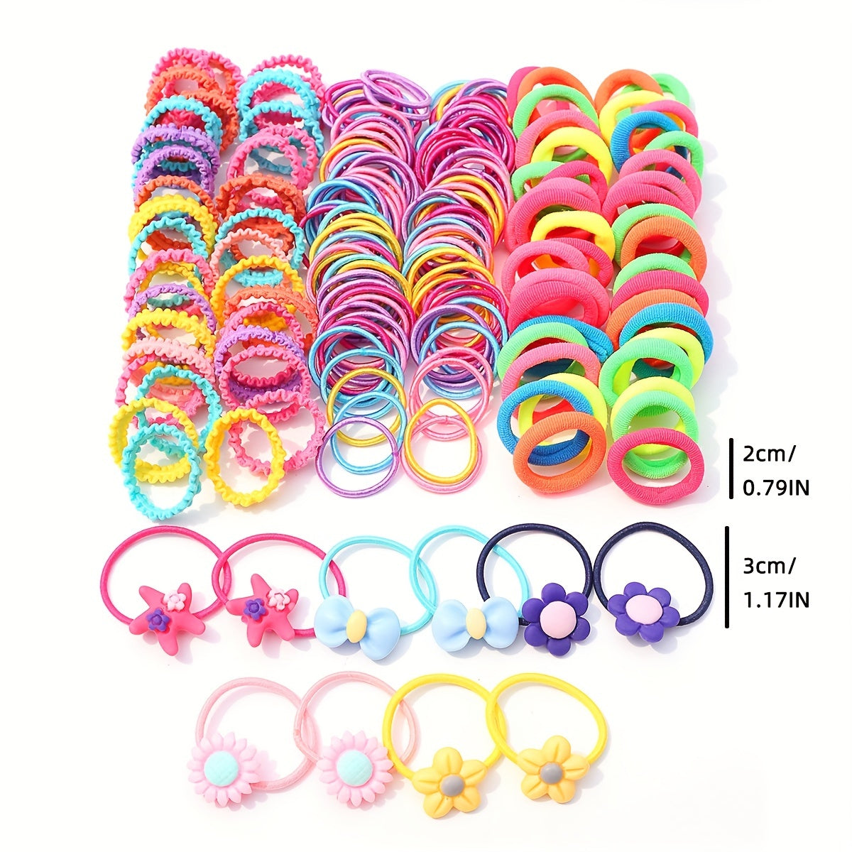 Colorful Candy Hair Ties Holiday Gift For Girls