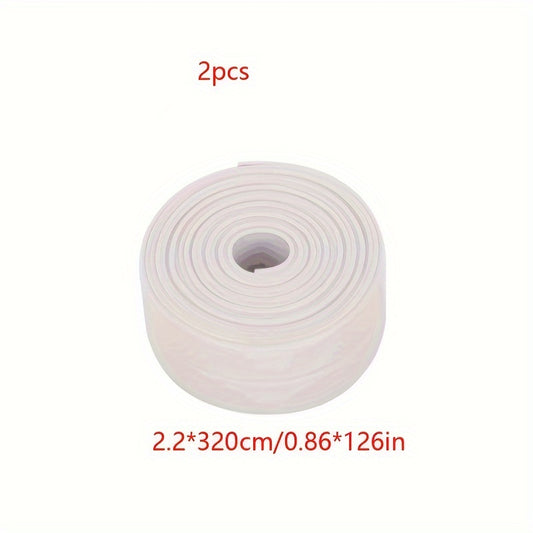 2pcs PVC Self Adhesive Sealant Tape for Kitchen Bathroom Shower Bathtub