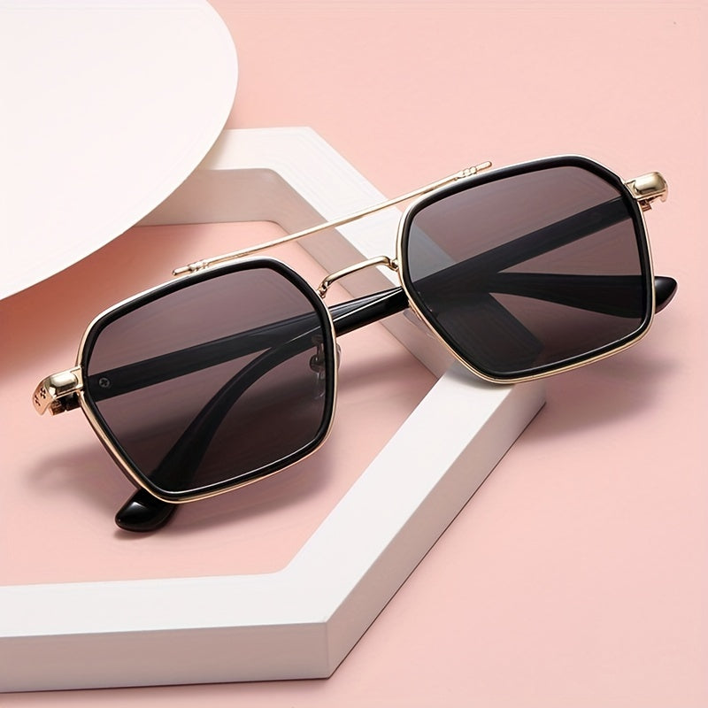Men's Vintage Polarized Square Sunglasses UV Protection