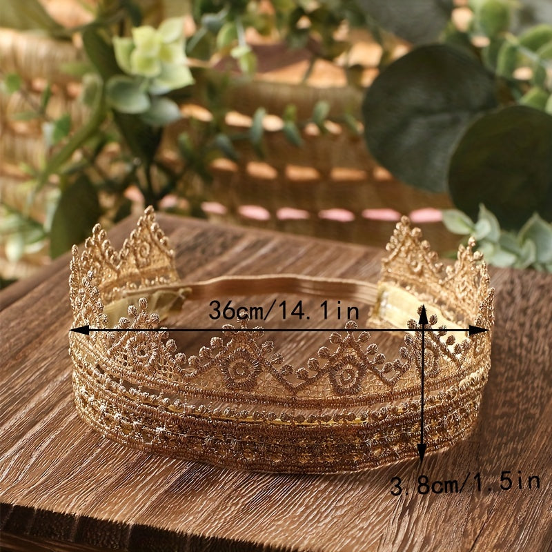 Newborn Lace Crown Headband Baby Photo Props