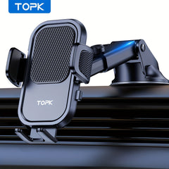 Car Phone Stand Holder TOPK Upgraded Windshield Dashboard Mount