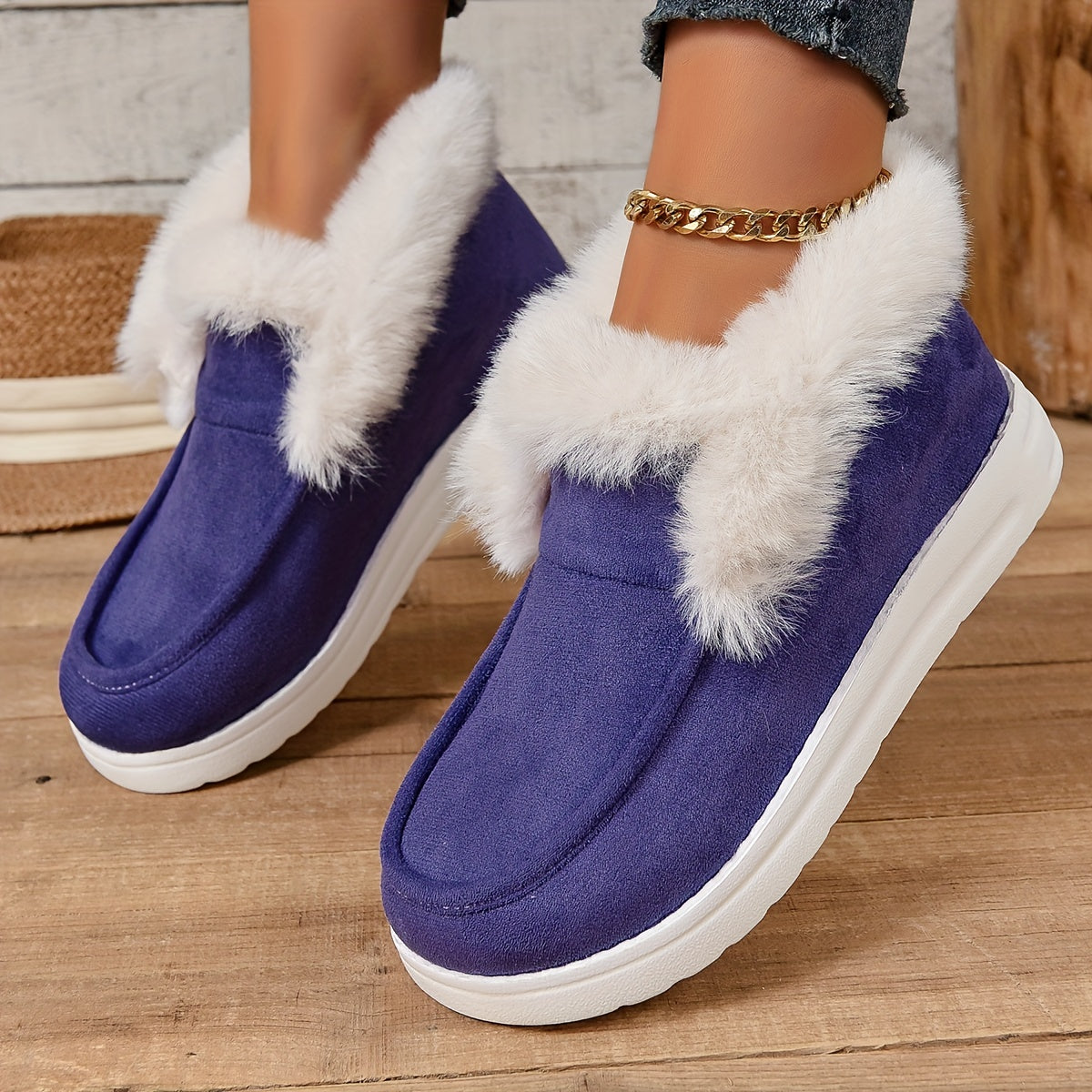 Women's Warm Non-slip Casual Sneakers Lightweight Walking Shoes