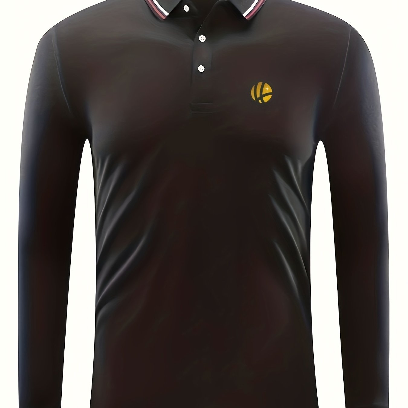 Men's Basketball Print Polo Shirt Casual Slightly Stretch Breathable