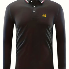 Men's Basketball Print Polo Shirt Casual Slightly Stretch Breathable