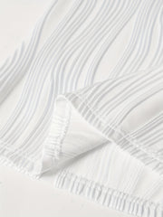 Solid Crinkle Notched Neck Tank Top